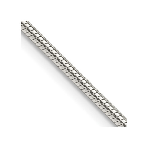 Lex & Lu Sterling Silver 1.75mm Round Snake Chain Necklace or Bracelet - Lex & Lu