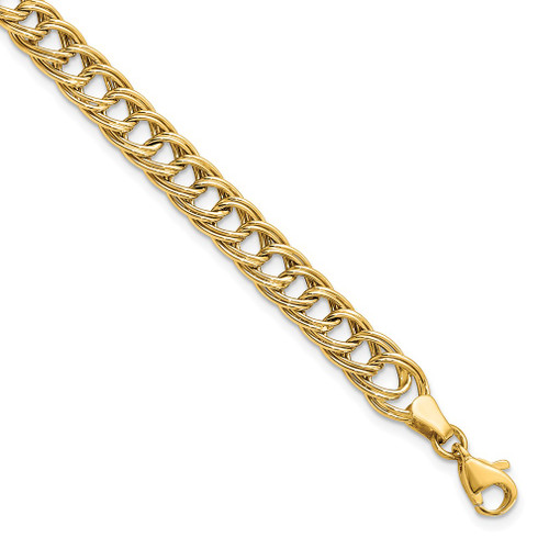 Lex & Lu 14K Yellow Gold Fancy Link Bracelet LAL45915 - Lex & Lu