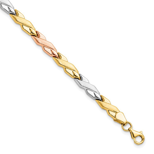 Lex & Lu 10K w/Rose Gold & White Rhodium Bracelet - Lex & Lu