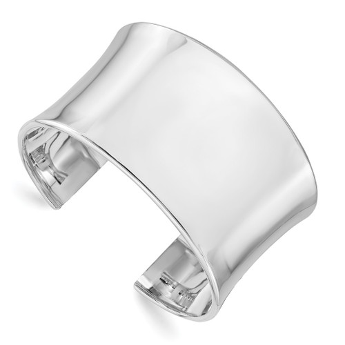 Lex & Lu Sterling Silver Polished Slip-on Bangle LAL48054 - Lex & Lu