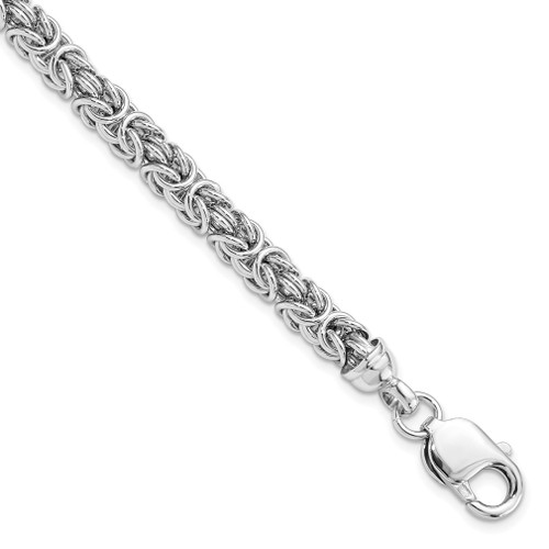 Lex & Lu Sterling Silver Polished Link Bracelet LAL48177 - Lex & Lu