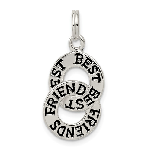 Lex & Lu Sterling Silver Best Friends Charm - Lex & Lu