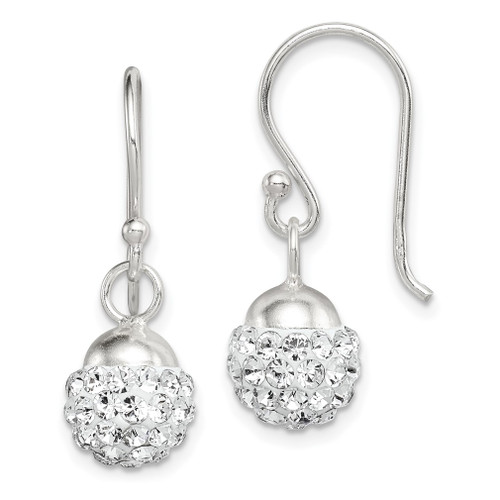 Lex & Lu Sterling Silver w/Stellux Crystal Earrings - Lex & Lu