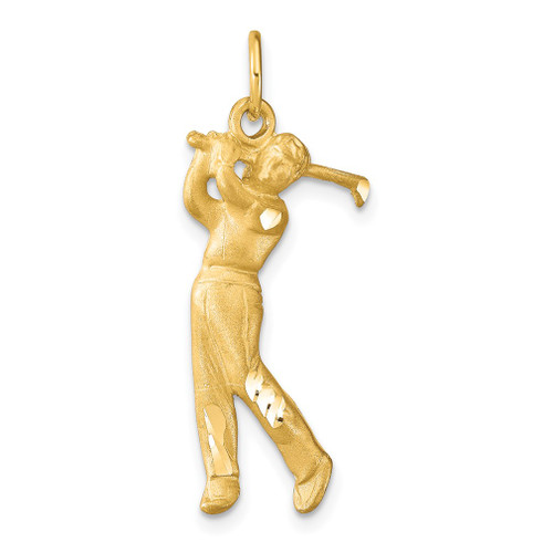 Lex & Lu 10k Yellow Gold GOLF CHARM LAL72120 - Lex & Lu