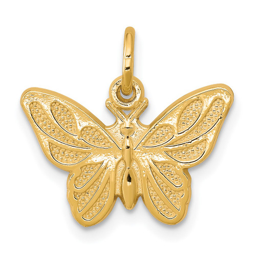 Lex & Lu 10k Yellow Gold BUTTERFLY CHARM LAL72352 - Lex & Lu