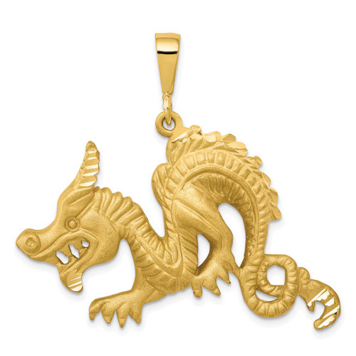 Lex & Lu 10k Yellow Gold DRAGON CHARM - Lex & Lu