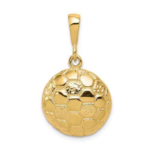 Lex & Lu 10k Yellow Gold SOCCER BALL CHARM - Lex & Lu