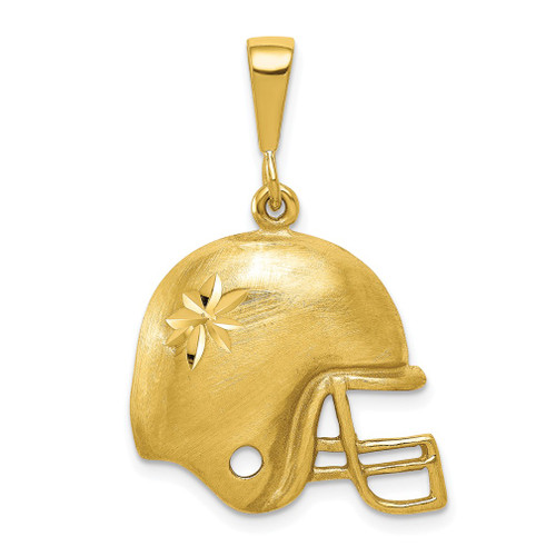 Lex & Lu 10k Yellow Gold FOOTBALL HELMET CHARM - Lex & Lu