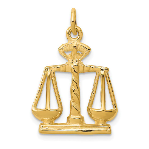 Lex & Lu 14k Yellow Gold Scales Of Justice Charm LAL73164 - Lex & Lu