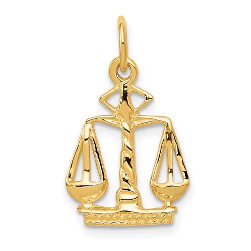 Lex & Lu 14k Yellow Gold Scales Of Justice Charm LAL73194 - Lex & Lu