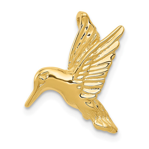 Lex & Lu 14k Yellow Gold Hummingbird Chain Slide - Lex & Lu