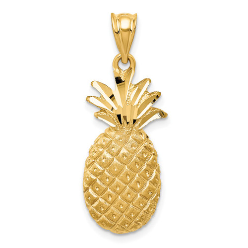 Lex & Lu 14k Yellow Gold Pineapple Charm - Lex & Lu