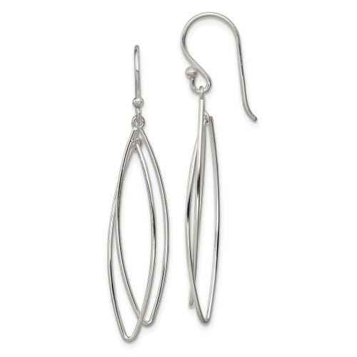 Lex & Lu Sterling Silver Multi-Hoop Dangle Earrings - Lex & Lu
