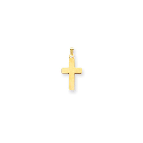 Lex & Lu 14k Yellow Gold Cross Charm LAL74188 - Lex & Lu