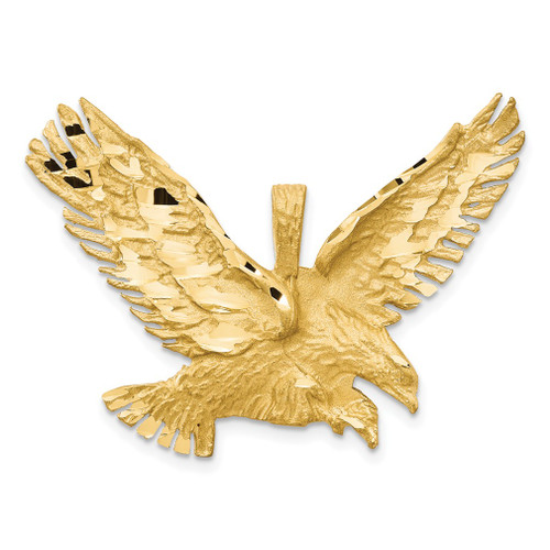 Lex & Lu 14k Yellow Gold Eagle Pendant LAL74630 - Lex & Lu