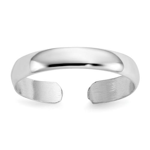 Lex & Lu 14k White Gold Toe Ring - Lex & Lu