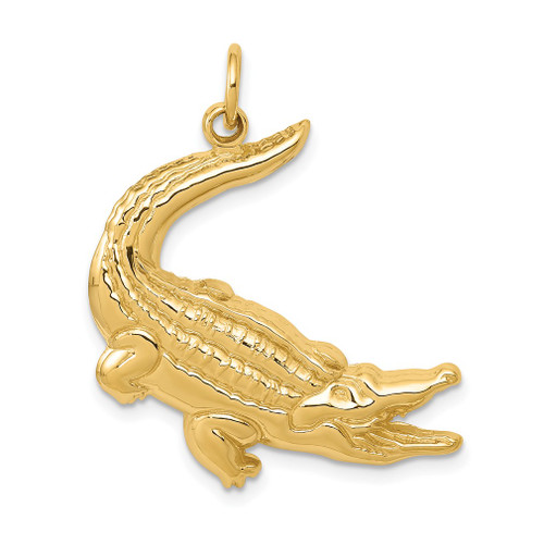 Lex & Lu 14k Yellow Gold Alligator Charm - Lex & Lu