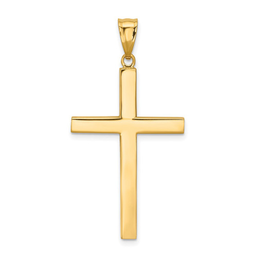 Lex & Lu 14k Yellow Gold Cross Pendant LAL77872 - Lex & Lu