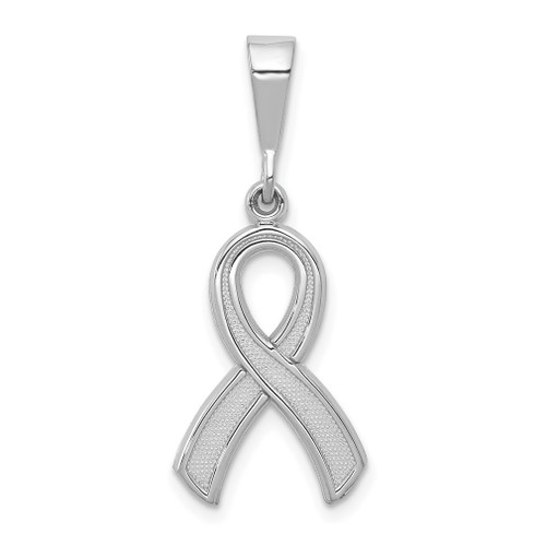 Lex & Lu 14k White Gold Awareness Pendant LAL78816 - Lex & Lu