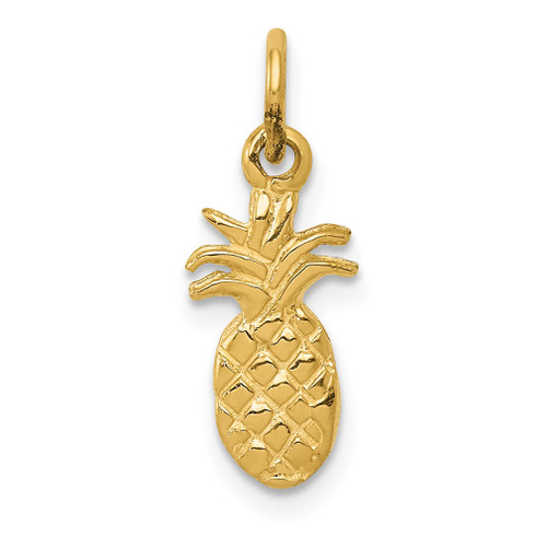 Lex & Lu 14k Yellow Gold Polished Pineapple Charm - Lex & Lu