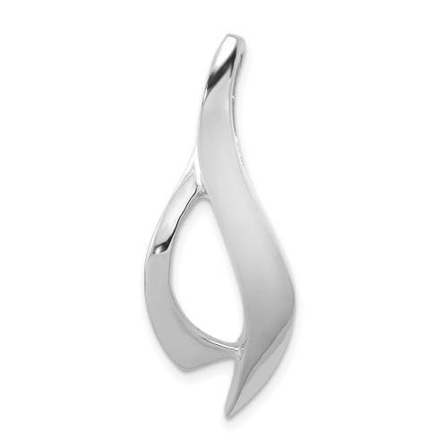 Lex & Lu 14k White Gold Designer Slide - Lex & Lu