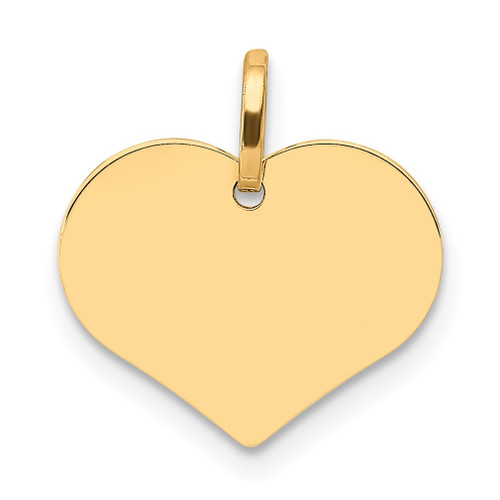 Lex & Lu 14k Yellow Gold Heart Charm LAL84247 - Lex & Lu