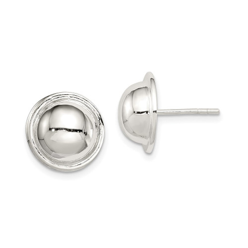 Lex & Lu Sterling Silver Circle Earrings - Lex & Lu