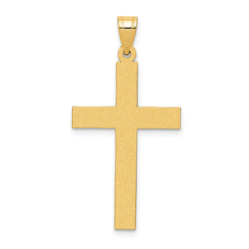 Lex & Lu 14k Yellow Gold Polished Cross Pendant LAL88940 - Lex & Lu