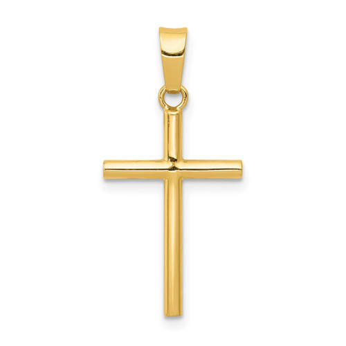 Lex & Lu 14k Yellow Gold Polished Cross Pendant LAL89191 - Lex & Lu