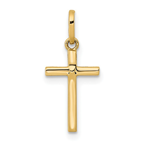 Lex & Lu 14k Yellow Gold Polished Cross Pendant LAL89192 - Lex & Lu