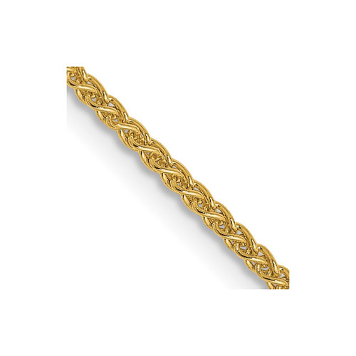 Lex & Lu 14k Yellow Gold 1.2mm Wheat Chain Necklace - Lex & Lu