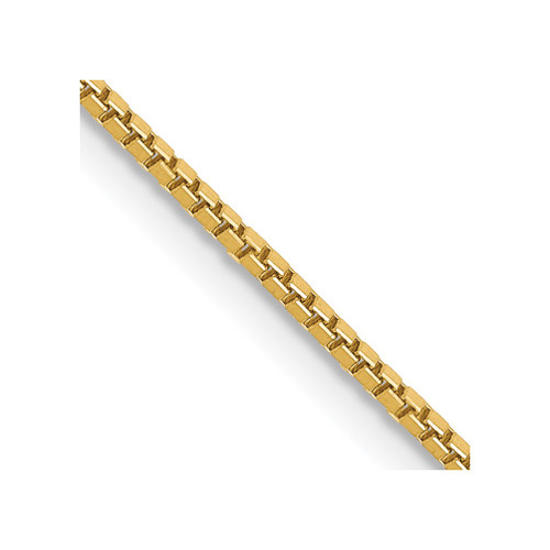 Lex & Lu 14k Yellow Gold 1.0mm Box Chain Necklace Box Chain Necklace or Bracelet - Lex & Lu