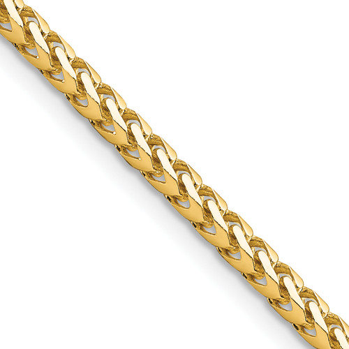 Lex & Lu 14k Yellow Gold 3mm Franco Chain Necklace or Bracelet - Lex & Lu