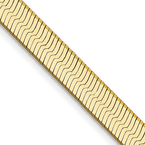 Lex & Lu 14k Yellow Gold 5.0mm Silky Herringbone Chain Necklace or Bracelet - Lex & Lu