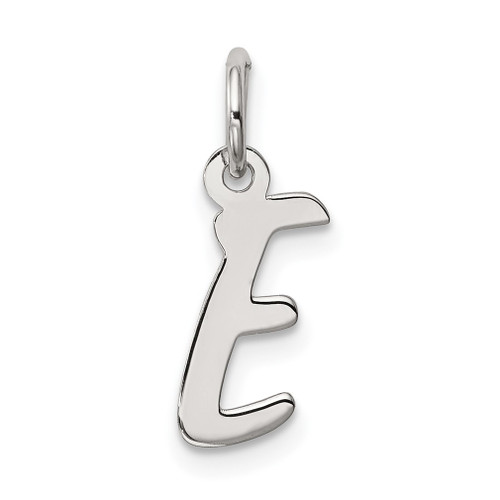 Lex & Lu Sterling Silver Small Initial E Charm - Lex & Lu