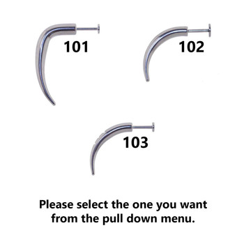 Lex Lu Steel Talon Labret Piercing Ring 16 Gauge 5/16