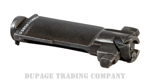 Winchester M1 Garand Bolt photographed from the top. Showing the D28287-1 W.R.A marking, showcasing the Winchester Manufacture Mark.