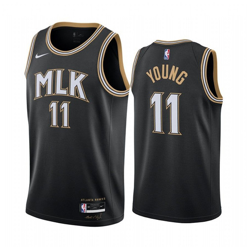 HickVibes Trae Young Atlanta Hawks 2020-21 Young Mlk City Jersey Honor Dr. King