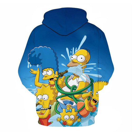 HickVibes The Simpsons Hoodie 3D Hoodie with the Simpsons Image Ideal Present