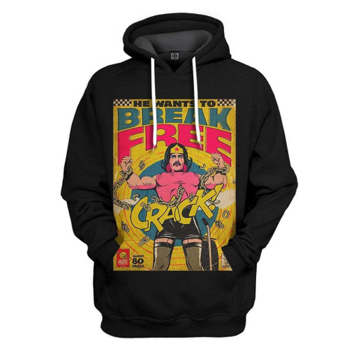 HickVibes  3D Freddie Mercury Break Free Vintage Comic Book Covers Custom Hoodie Apparel