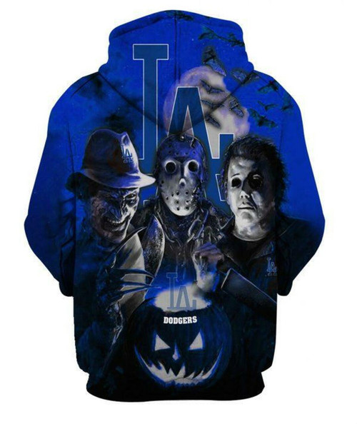 HickVibes Los Angeles Dodgers Mlb Horror Halloween All Over Print 3D Hoodie 3D Sweatshirt Clothing Hoodie20713