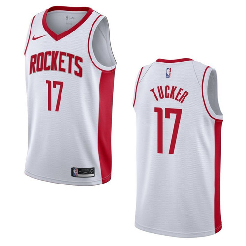 HickVibes 2021 20 Houston Rockets 17 P.J. Tucker Association Swingman White 3D Jersey