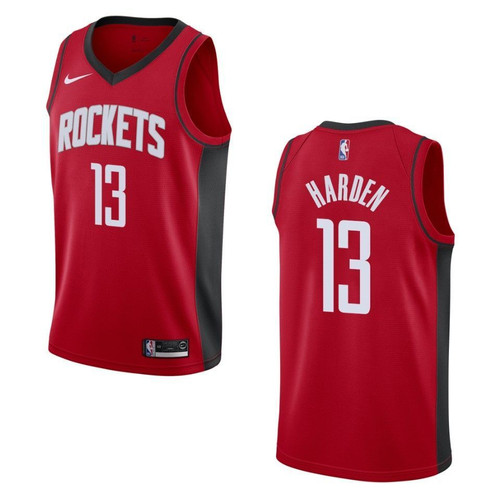 HickVibes 2021 20 Houston Rockets 13 James Harden Icon Swingman Red 3D Jersey