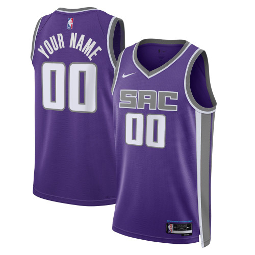 HickVibes Sacramento Kings Nike Replica Replica Replica Unisex 2022/23 Swingman Custom Jersey Purple - Icon Edition