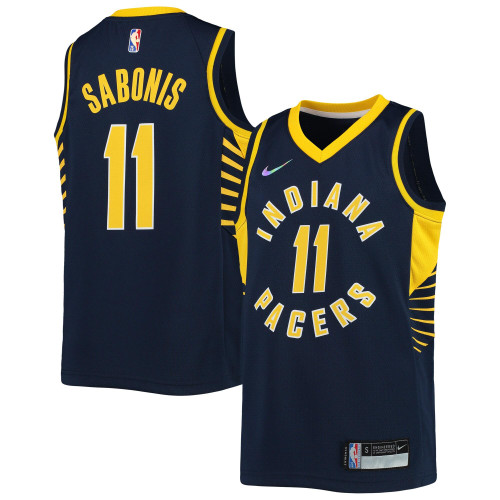 HickVibes Domantas Sabonis Indiana Pacers Nike Replica Replica Replica  2021/22 Diamond Swingman Jersey - Icon Edition - Navy