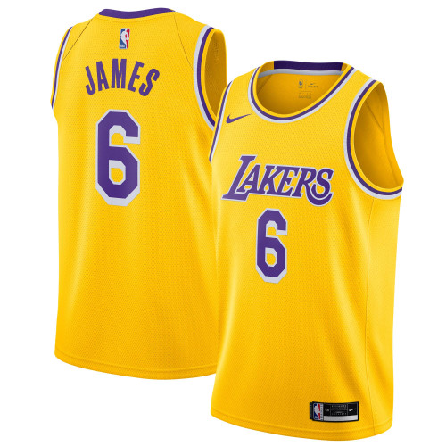 HickVibes LeBron James Los Angeles Lakers Nike Replica Replica Replica Replica Replica 2021/22 #6 Swingman Player Jersey - Gold - Icon Edition