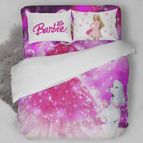 HickVibes Barbie Doll Bedding Set
