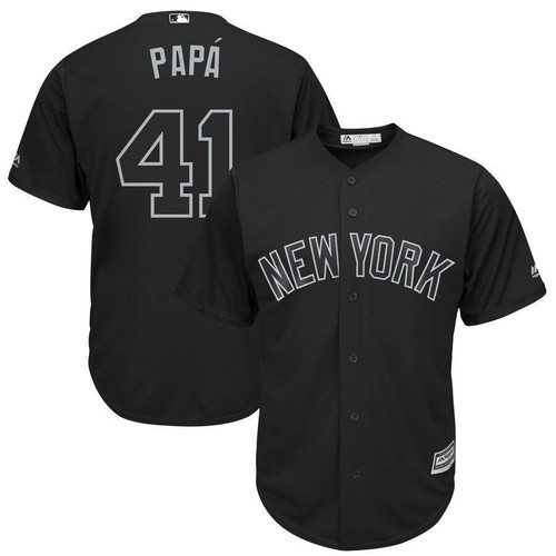 HickVibes Miguel Andujar Papnew York Yankees Majestic 2021 Players Weekend Replica Player Jersey Black 2021