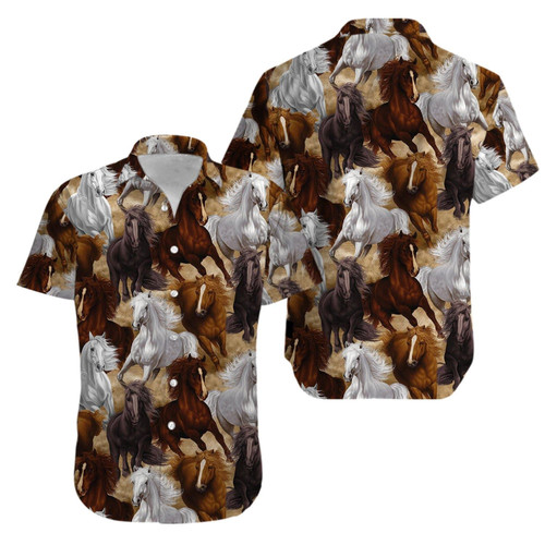 HickVibes Beautiful Horse Art Hawaiian Aloha Shirts #Kv 100000084392