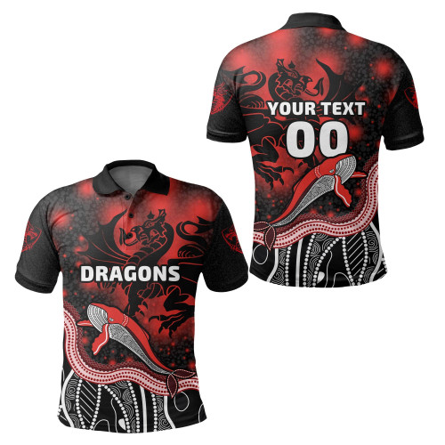 HickVibes (Custom Personalised) Dragons Polo Shirt St. George Special Style LT16